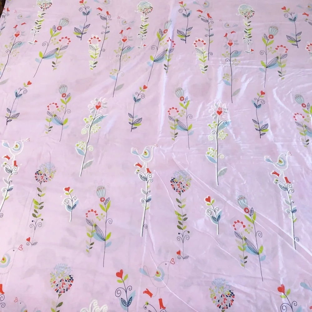 Whimsical Birdcage Flowers Birds w Rain Boots Duvet Cover & 2 Shams Reversible